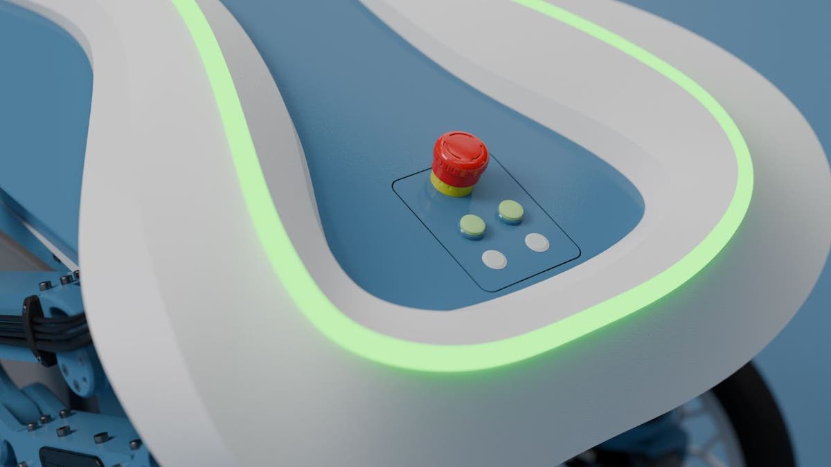 Delivery robot rises autonomously, transports heavy load