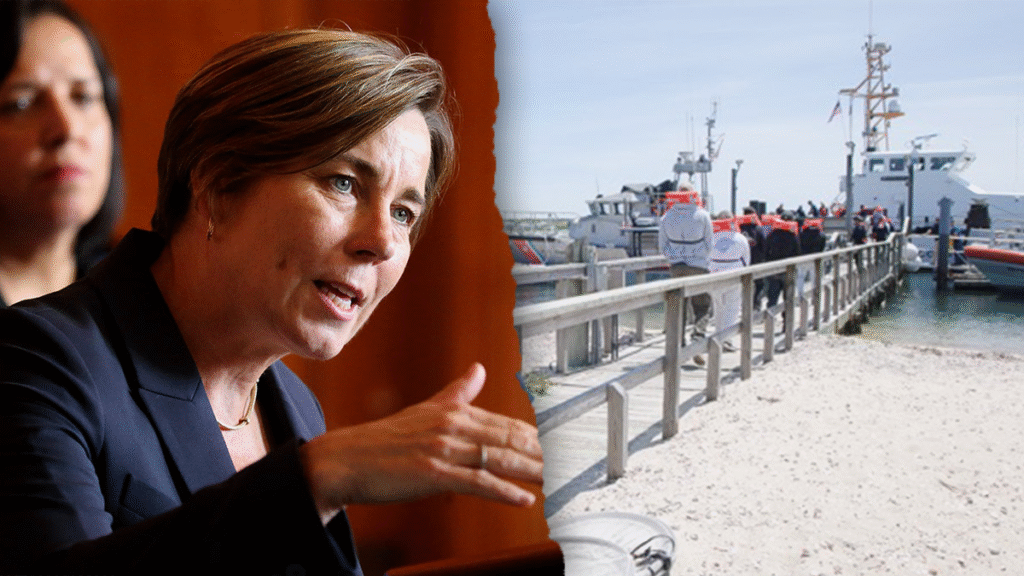 The Governor of the Blue State comes from the "disturbing" ice operations in the tributary liberal islands