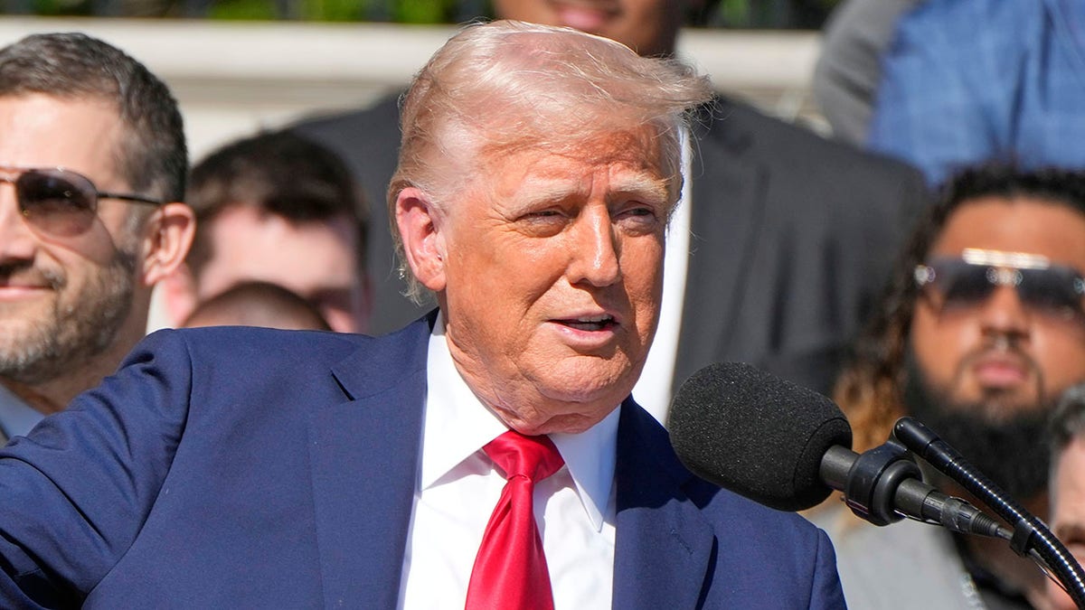 Donald Trump with the eagles