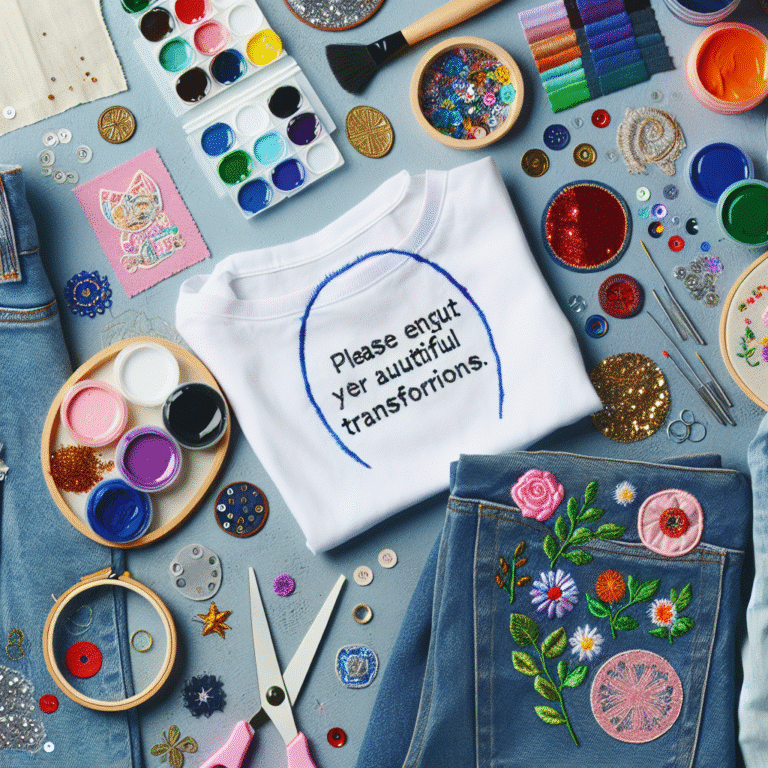 projetos de customização de roupas