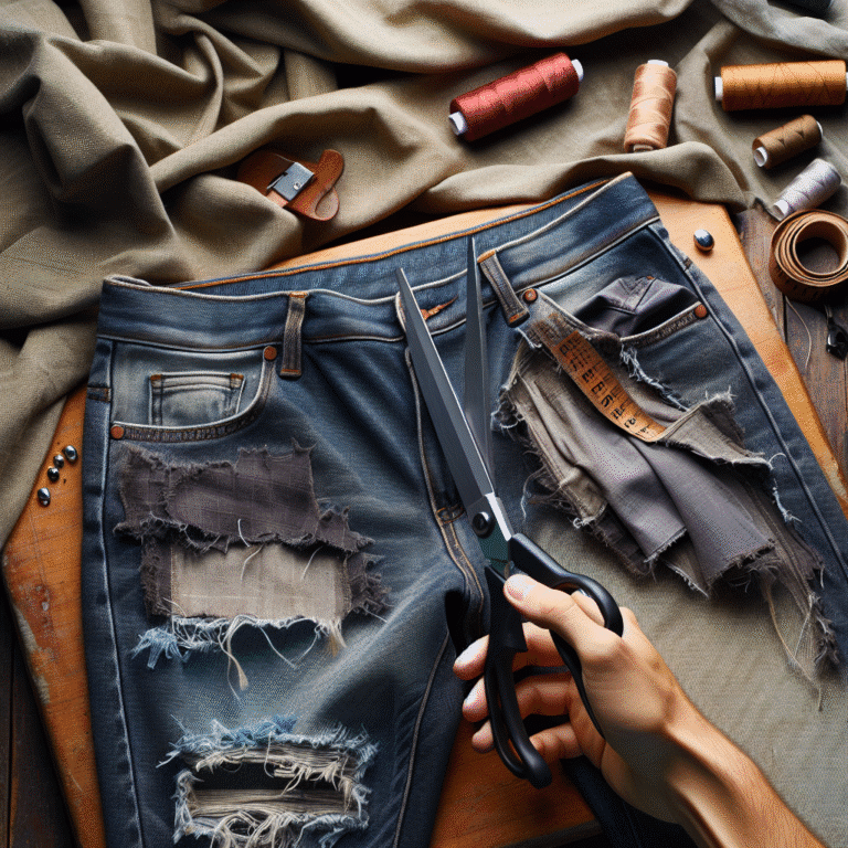 transformar calças velhas em shorts