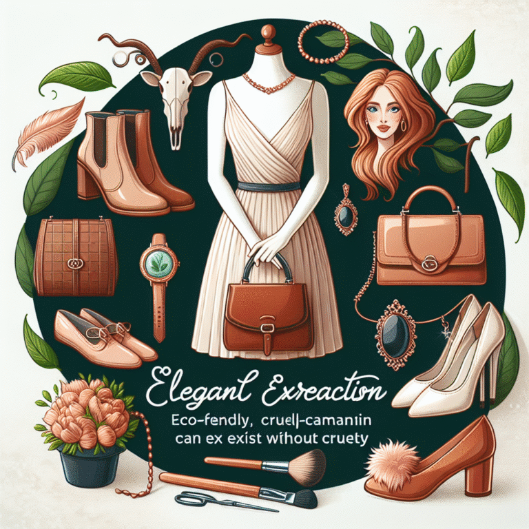 acessórios veganos para mulheres: elegância sem crueldade