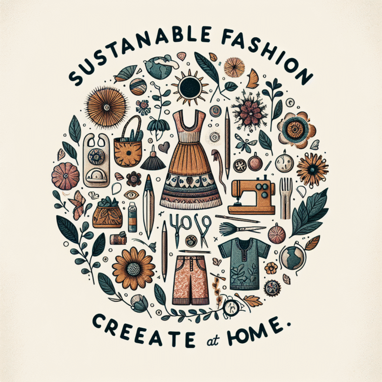 Moda Sustentável Feita em Casa: Guias e Ideias Originais