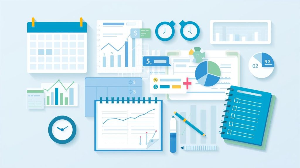 Planejamento financeiro mensal organizado em 2026 com controle de gastos
