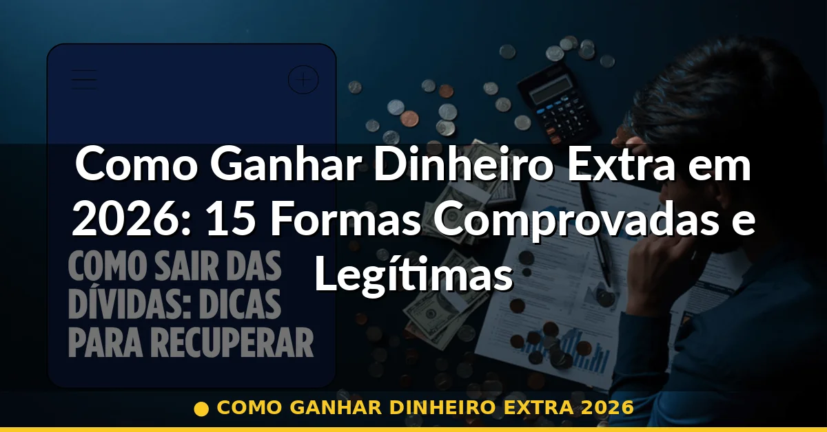 como ganhar dinheiro extra 2026 — Guia completo 2026