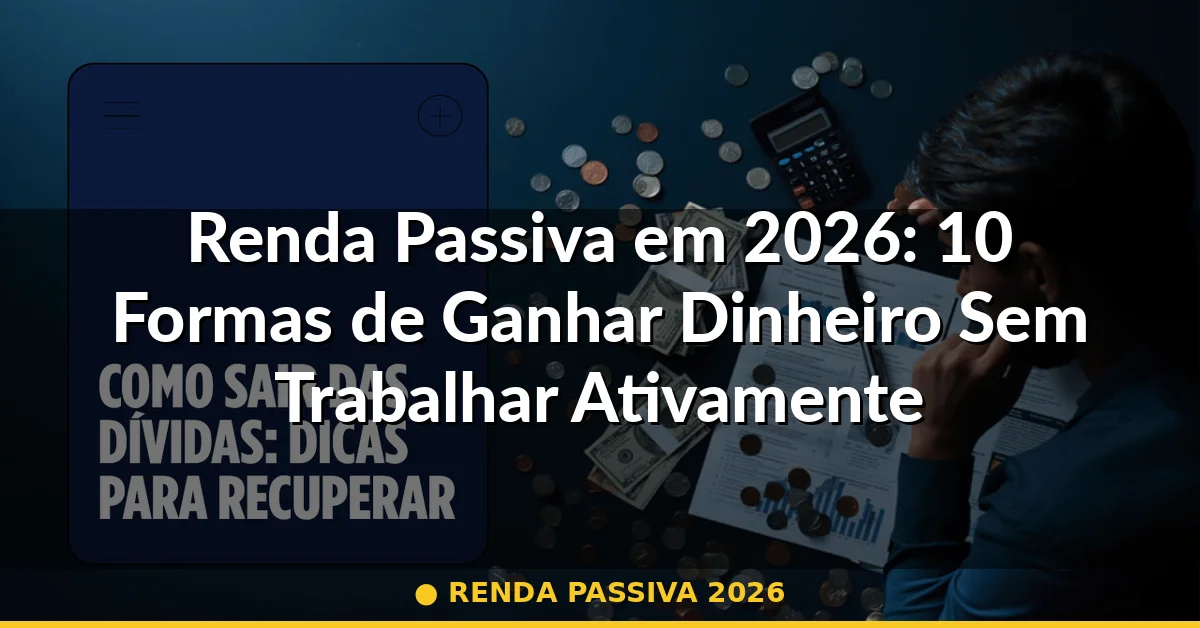 renda passiva 2026 — Guia completo 2026