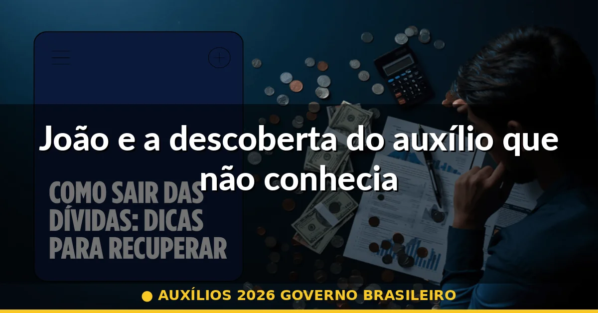João e a descoberta do auxílio que não conhecia — auxílios 2026 governo brasileiro