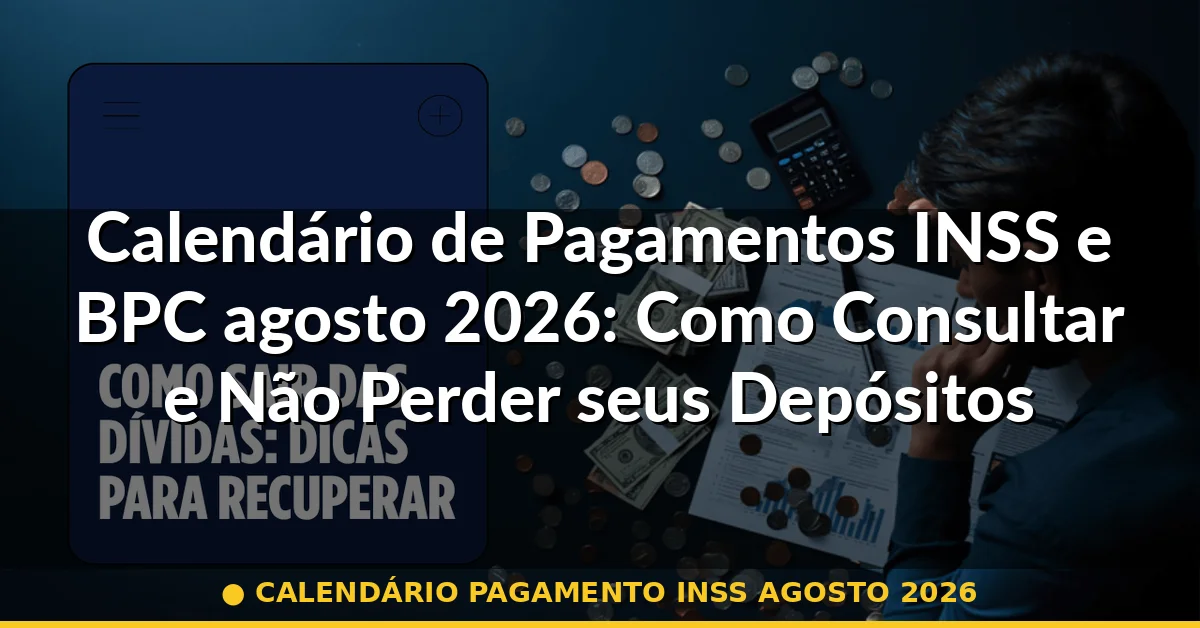 calendário pagamento inss agosto 2026 — Guia completo 2026
