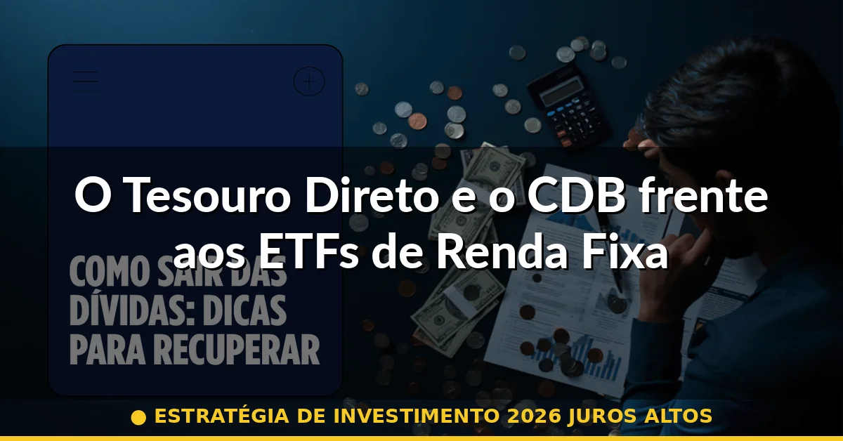 O Tesouro Direto e o CDB frente aos ETFs de Renda Fixa — estratégia de investimento 2026 juros altos