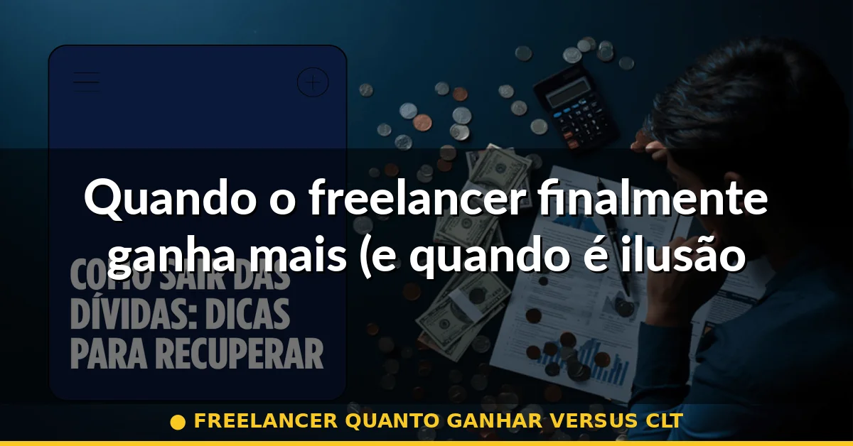 Quando o freelancer finalmente ganha mais (e quando é ilusão) — freelancer quanto ganhar versus clt