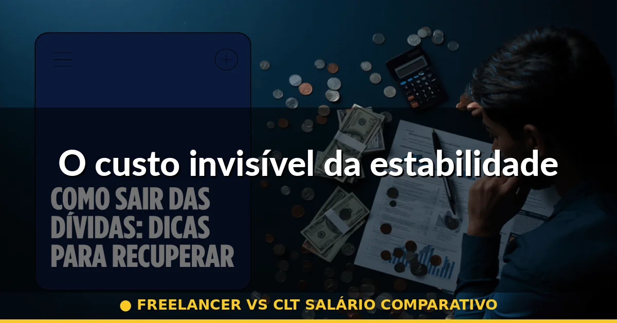 O custo invisível da estabilidade — freelancer vs clt salário comparativo