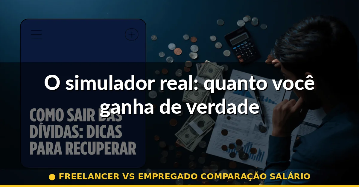 O simulador real: quanto você ganha de verdade — freelancer vs empregado comparação salário