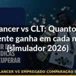freelancer vs empregado comparação salário — Guia completo 2026