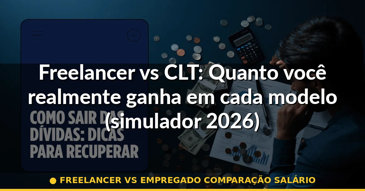 freelancer vs empregado comparação salário — Guia completo 2026