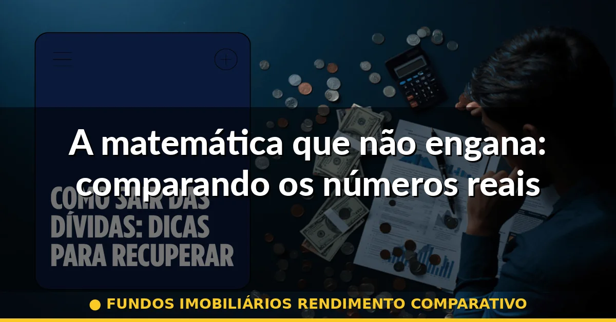 A matemática que não engana: comparando os números reais — fundos imobiliários rendimento comparativo