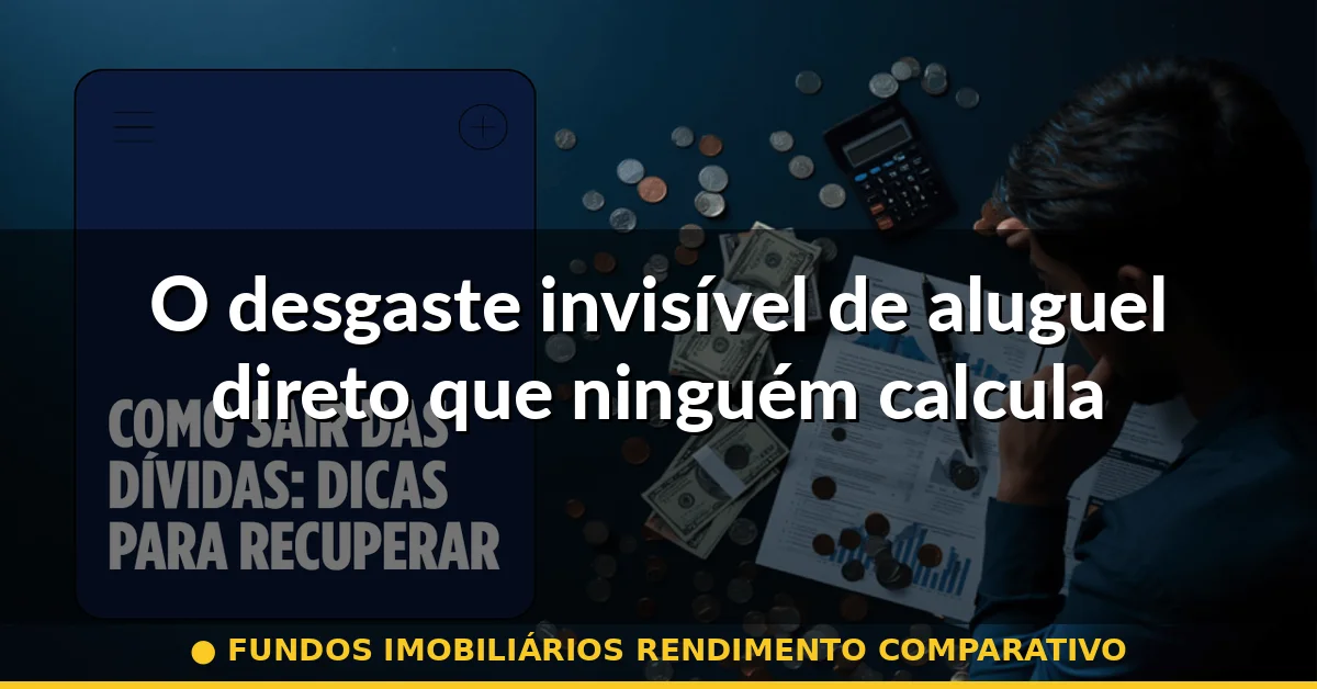 O desgaste invisível de aluguel direto que ninguém calcula — fundos imobiliários rendimento comparativo