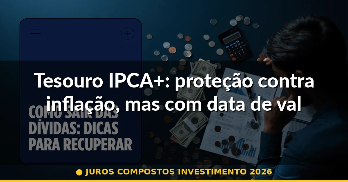 Tesouro IPCA+: proteção contra inflação, mas com data de validade — juros compostos investimento 2026