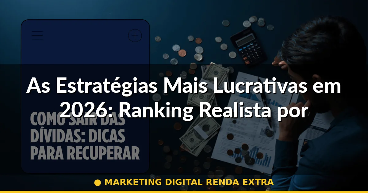 As Estratégias Mais Lucrativas em 2026: Ranking Realista por Potencial de Ganho — marketing digital renda extra