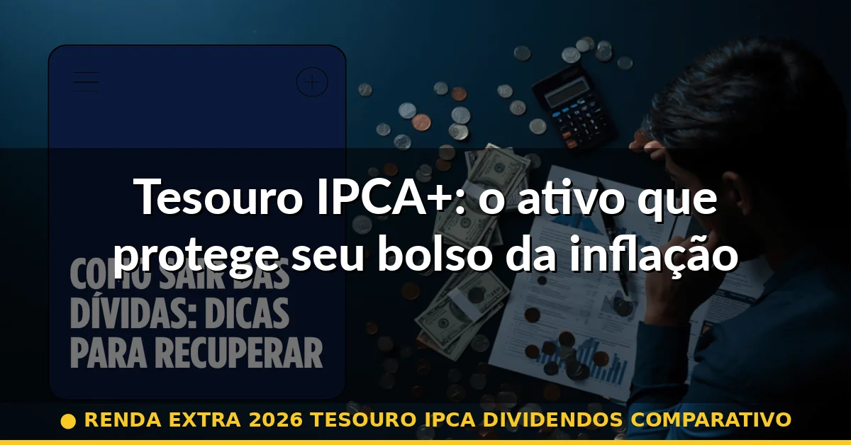 Tesouro IPCA+: o ativo que protege seu bolso da inflação — renda extra 2026 tesouro ipca dividendos comparativo