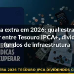 renda extra 2026 tesouro ipca dividendos comparativo — Guia completo 2026
