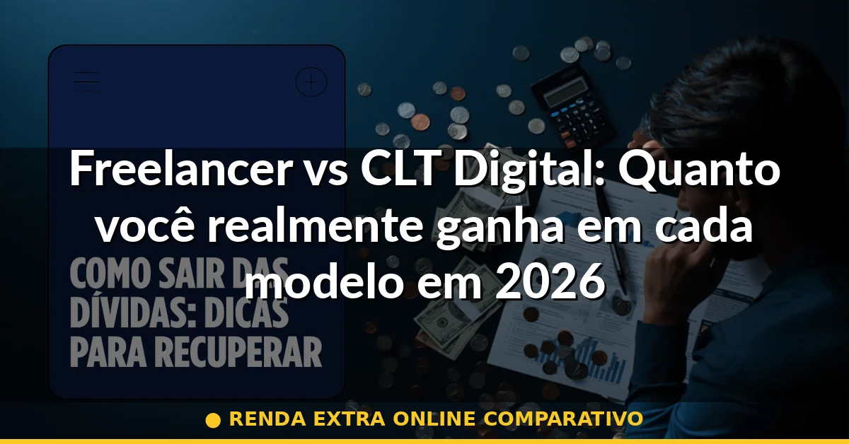 renda extra online comparativo — Guia completo 2026
