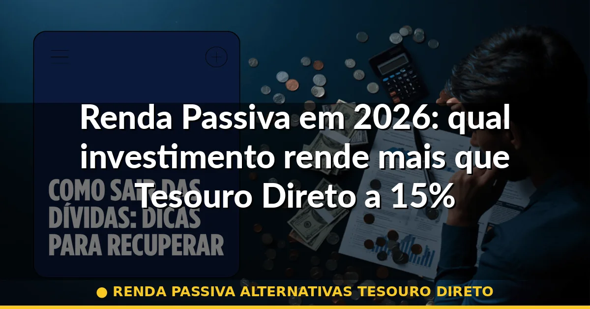 renda passiva alternativas tesouro direto — Guia completo 2026