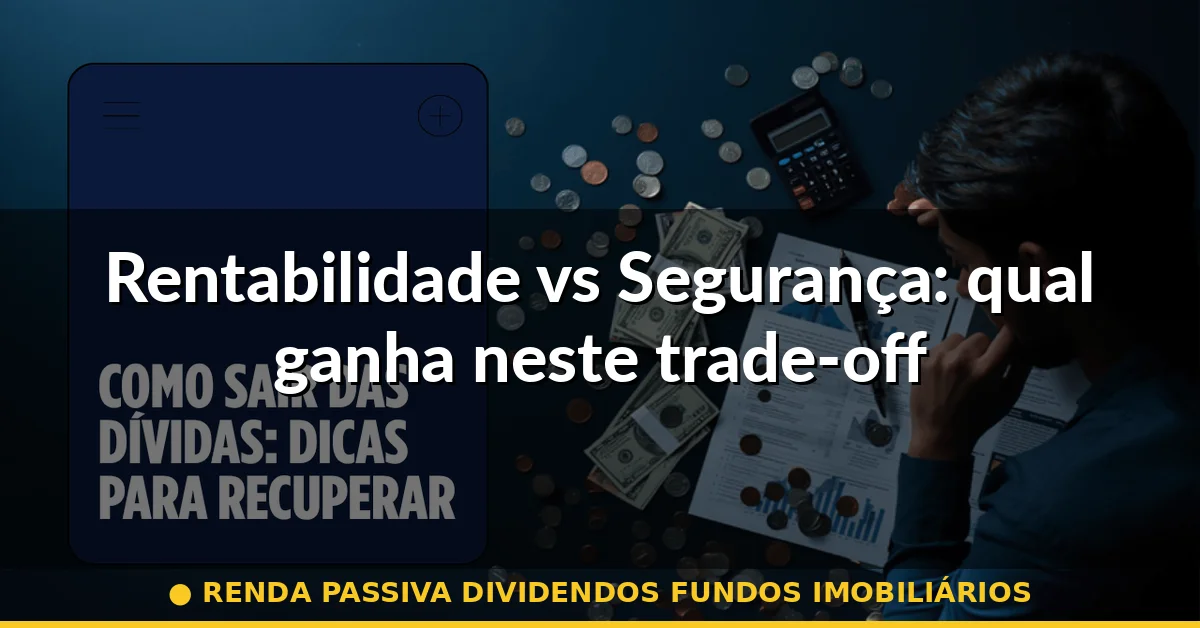 Rentabilidade vs Segurança: qual ganha neste trade-off — renda passiva dividendos fundos imobiliários