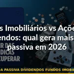 renda passiva dividendos fundos imobiliários — Guia completo 2026