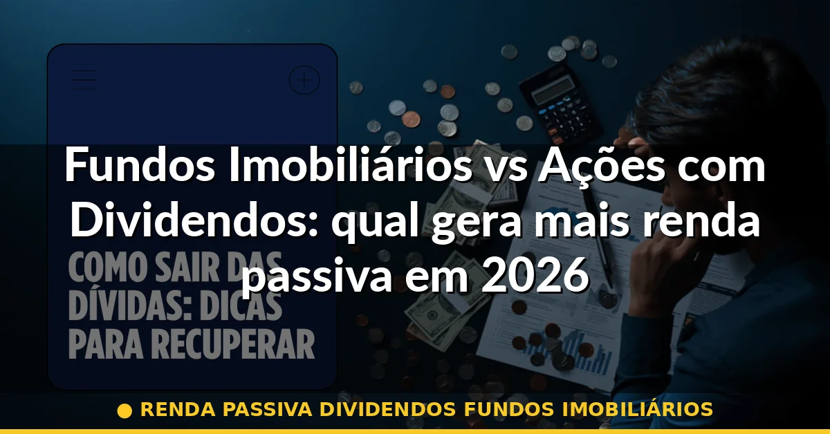 renda passiva dividendos fundos imobiliários — Guia completo 2026
