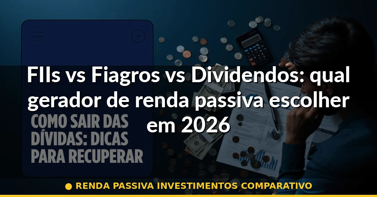 renda passiva investimentos comparativo — Guia completo 2026