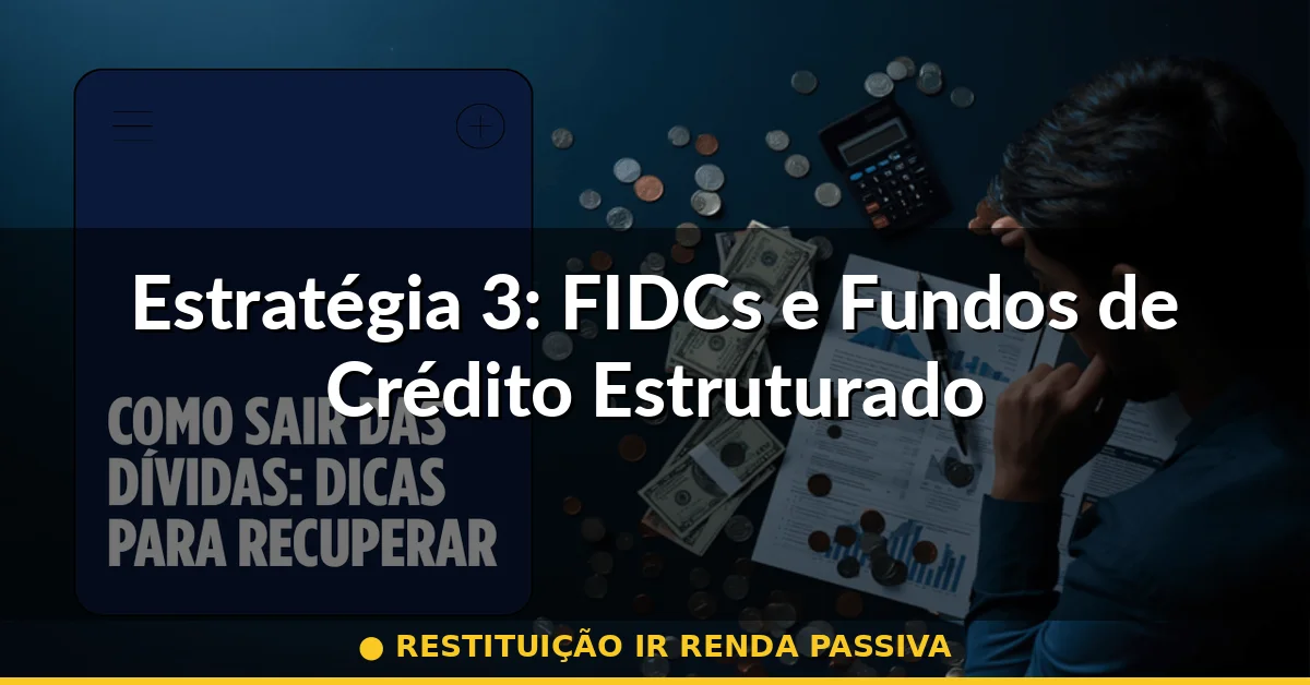 Estratégia 3: FIDCs e Fundos de Crédito Estruturado — restituição ir renda passiva
