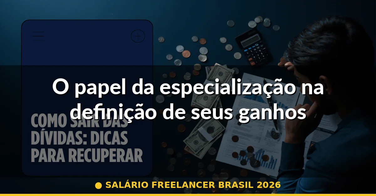 O papel da especialização na definição de seus ganhos — salário freelancer brasil 2026