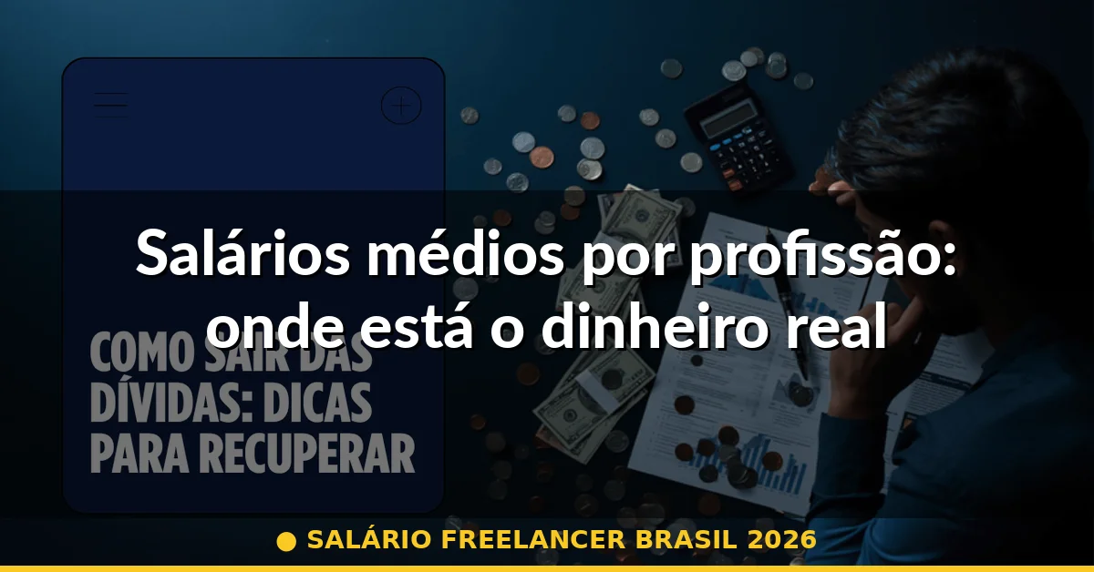 Salários médios por profissão: onde está o dinheiro real — salário freelancer brasil 2026
