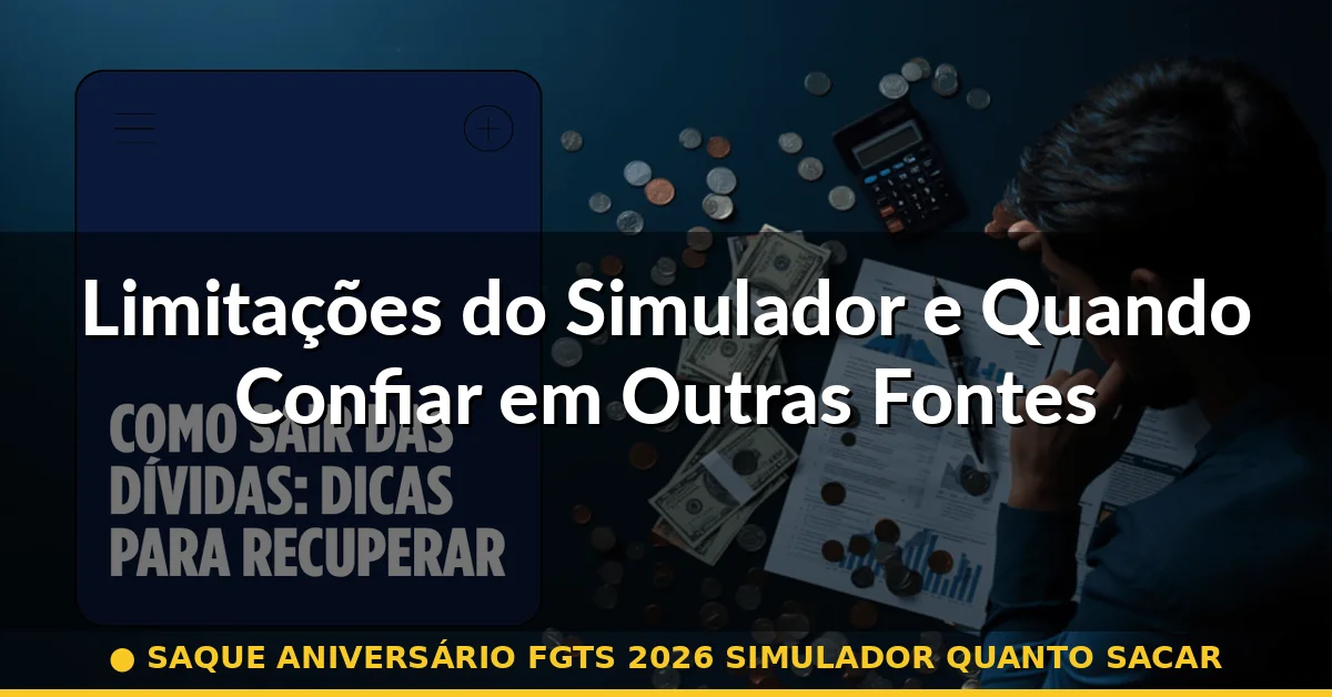 Limitações do Simulador e Quando Confiar em Outras Fontes — saque aniversário fgts 2026 simulador quanto sacar