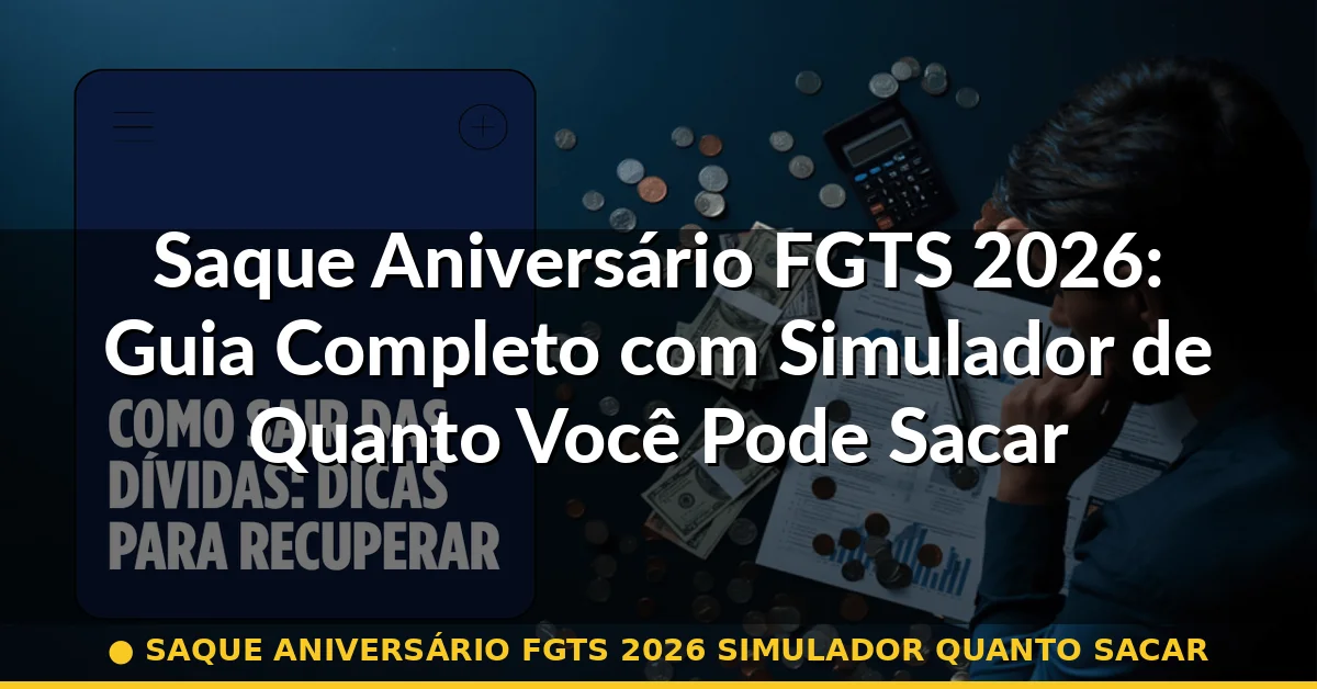 saque aniversário fgts 2026 simulador quanto sacar — Guia completo 2026