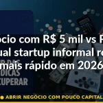abrir negócio com pouco capital — Guia completo 2026