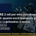 dropshipping quanto custa começar 2026 — Guia completo 2026