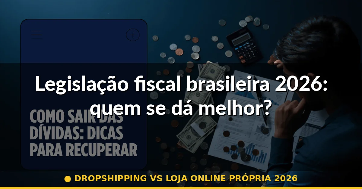 Legislação fiscal brasileira 2026: quem se dá melhor? — dropshipping vs loja online própria 2026