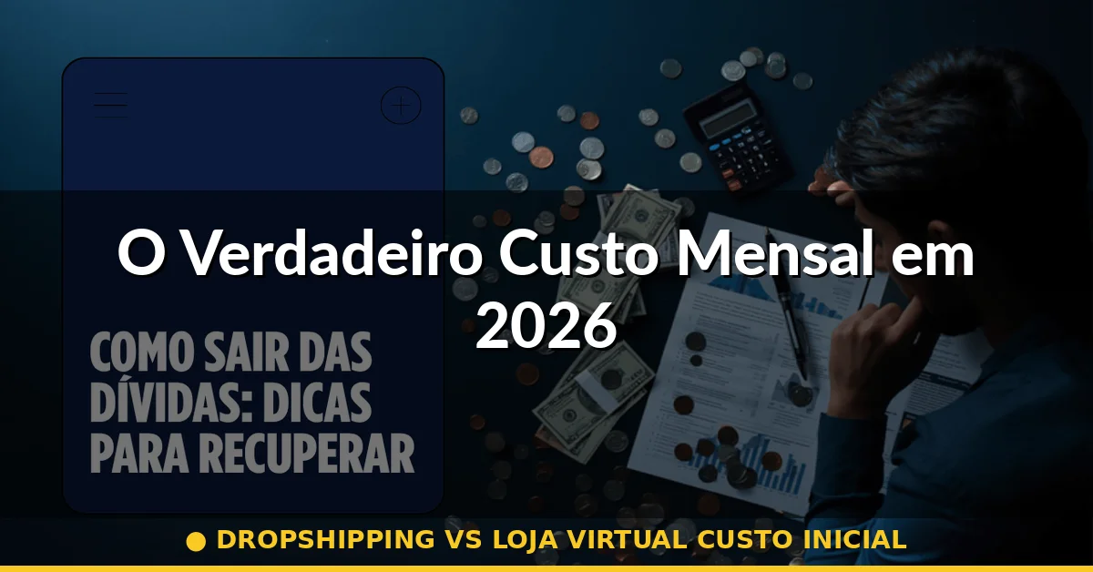 O Verdadeiro Custo Mensal em 2026 — dropshipping vs loja virtual custo inicial