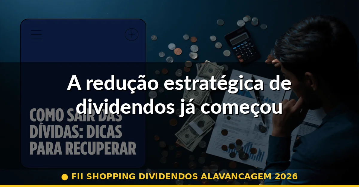 A redução estratégica de dividendos já começou — fii shopping dividendos alavancagem 2026