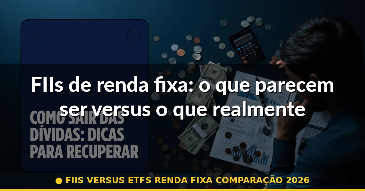 FIIs de renda fixa: o que parecem ser versus o que realmente são — fiis versus etfs renda fixa comparação 2026