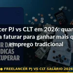 freelancer pj vs clt salário 2026 — Guia completo 2026