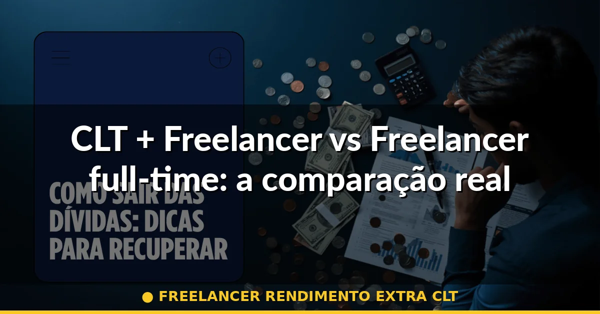 CLT + Freelancer vs Freelancer full-time: a comparação real — freelancer rendimento extra clt