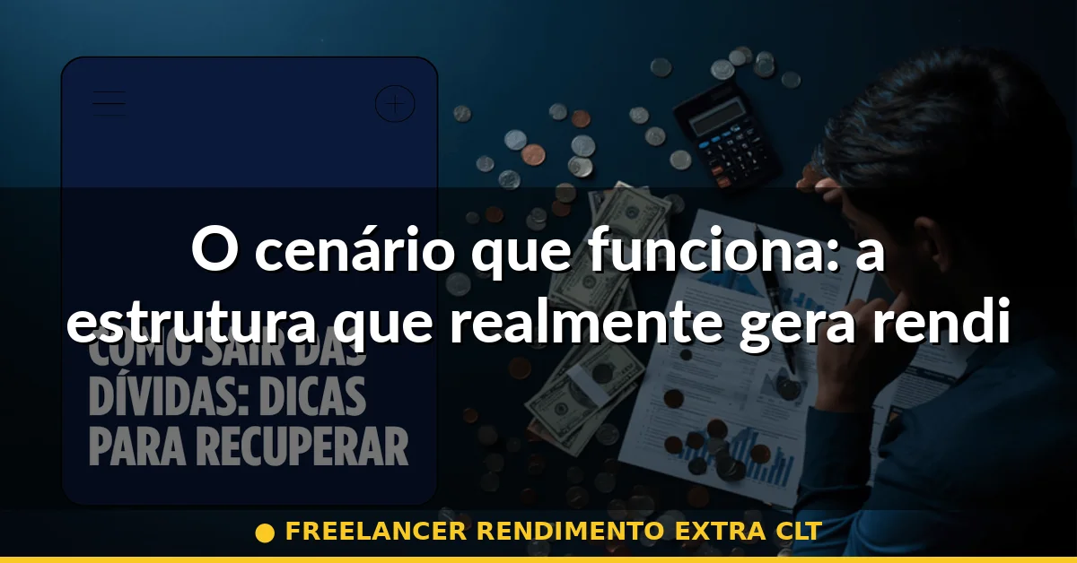 O cenário que funciona: a estrutura que realmente gera rendimento extra sem riscos — freelancer rendimento extra clt