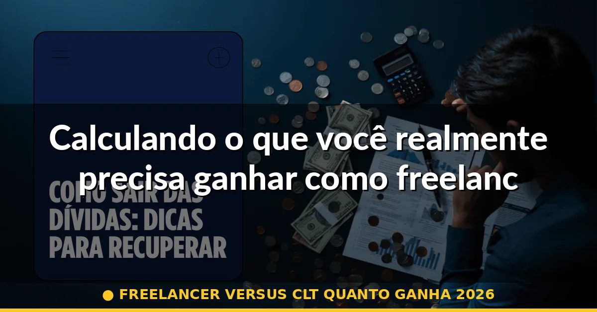 Calculando o que você realmente precisa ganhar como freelancer — freelancer versus clt quanto ganha 2026