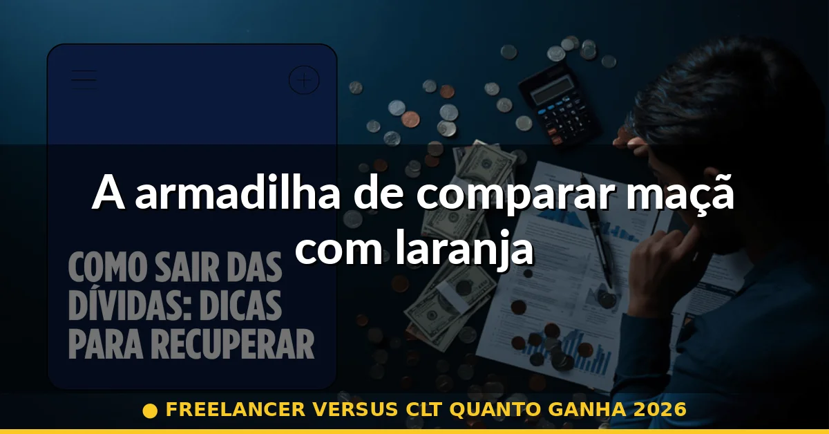 A armadilha de comparar maçã com laranja — freelancer versus clt quanto ganha 2026
