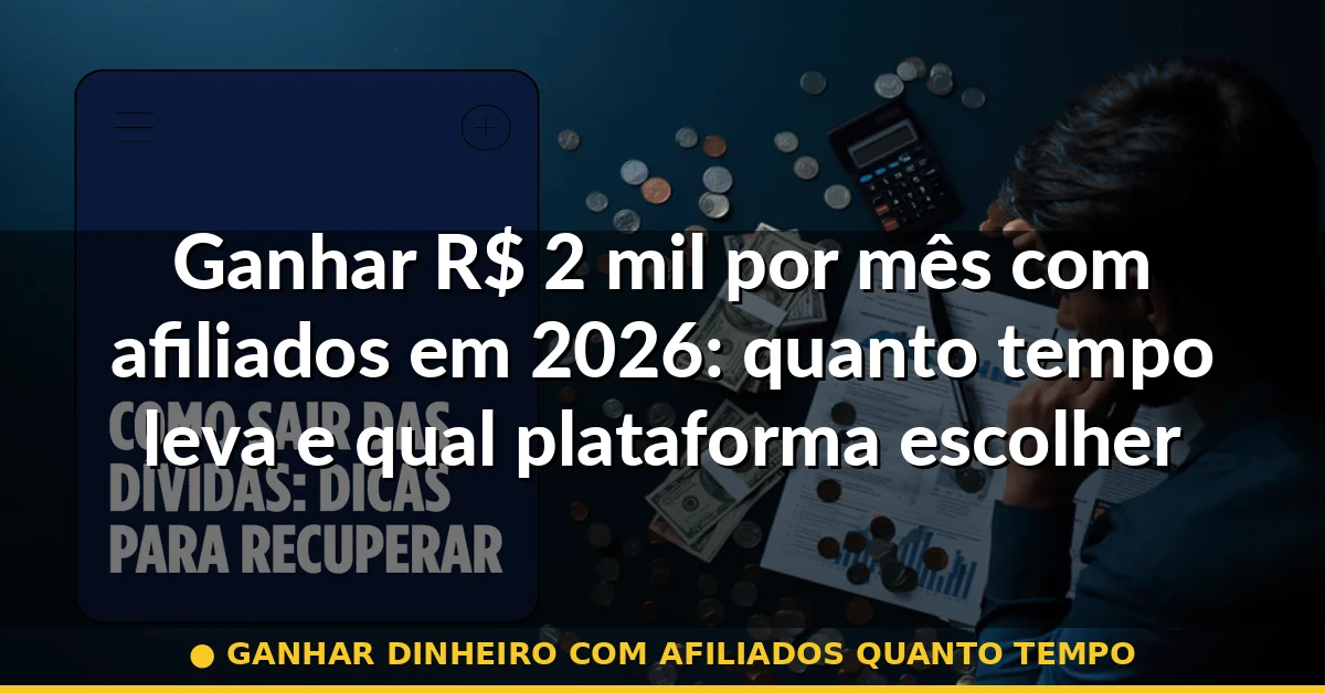 ganhar dinheiro com afiliados quanto tempo — Guia completo 2026
