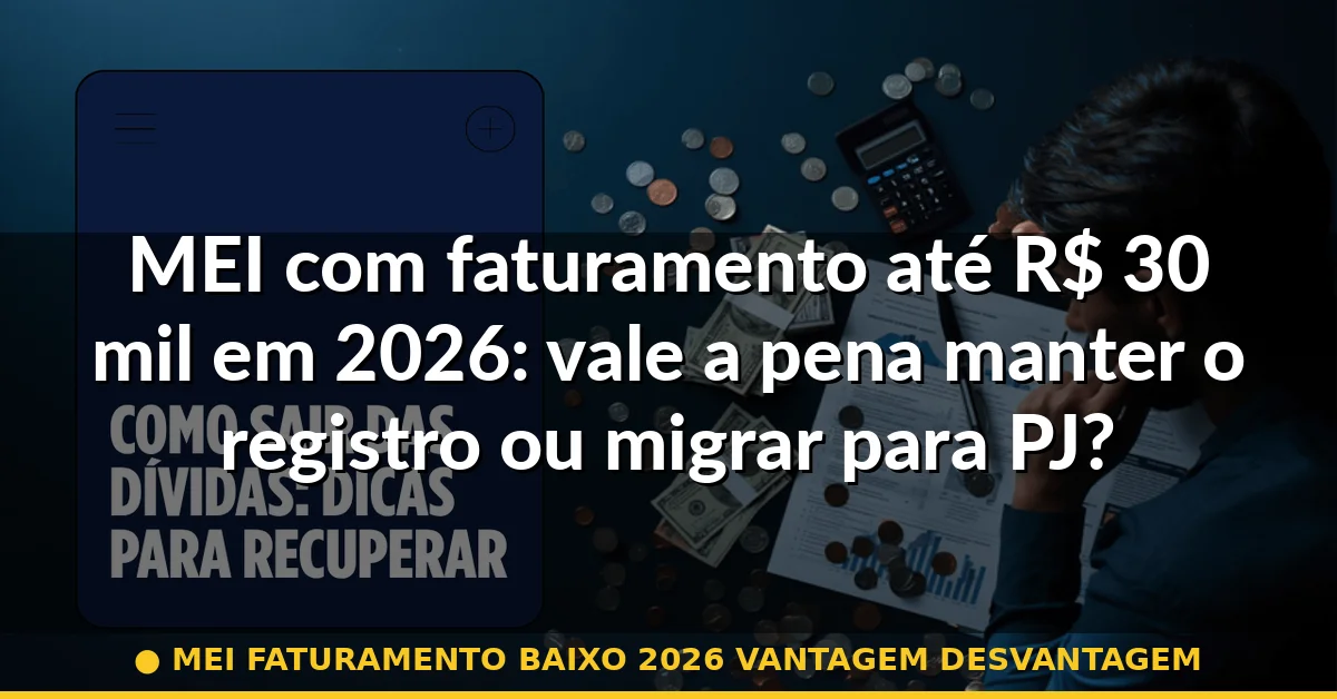 mei faturamento baixo 2026 vantagem desvantagem — Guia completo 2026