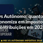 mei vs autônomo impostos 2026 — Guia completo 2026