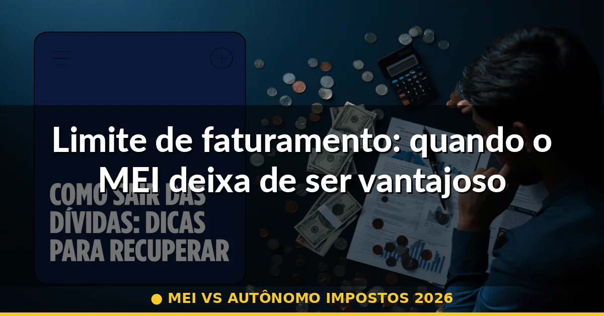 Limite de faturamento: quando o MEI deixa de ser vantajoso — mei vs autônomo impostos 2026